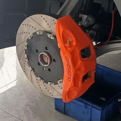 Zeekr 001 Upgrade Akebono 9N Zaciski Hamulcowe Samochodów Zestawy Kolor Pomarańczowy